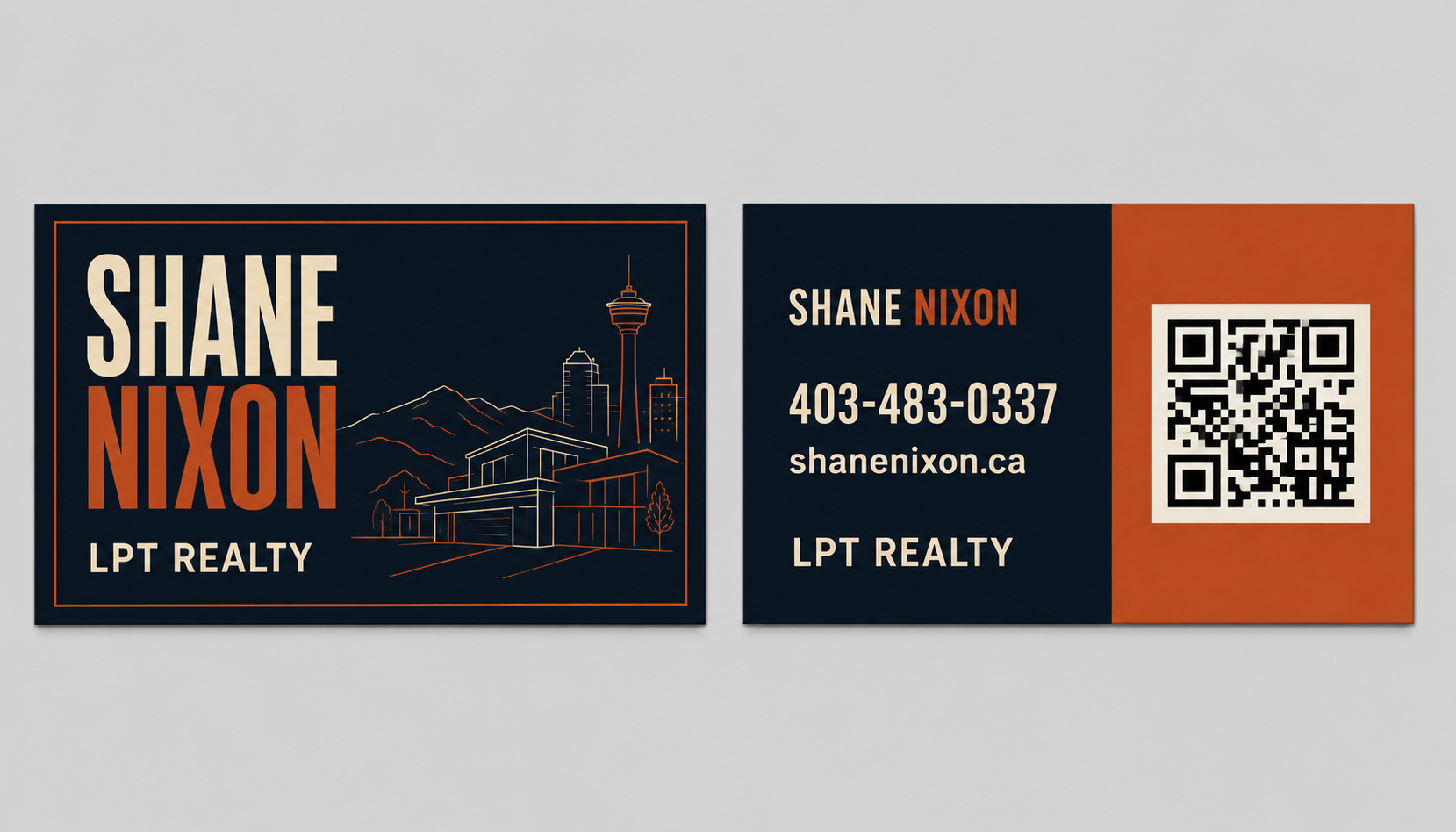 Shane Nixon LPT Realty business card mockups